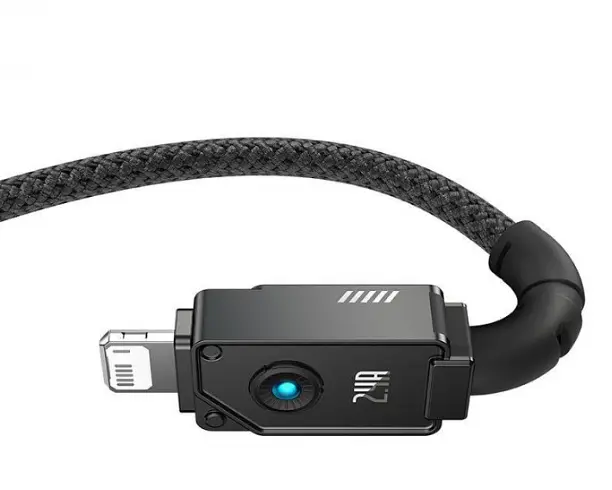 Кабель Baseus Unbreakable Series Fast Charging Cable USB to Lightning 2.4A 2m P10355802111-01 Black - фото 2