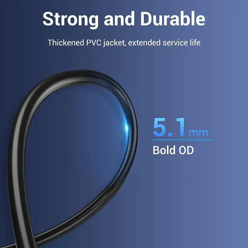 Кабель Vention USB 3.0 A Male to Micro-B Male Cable with USB Power Supply PVC Type 0.5m Black (CQPBD) - фото 8