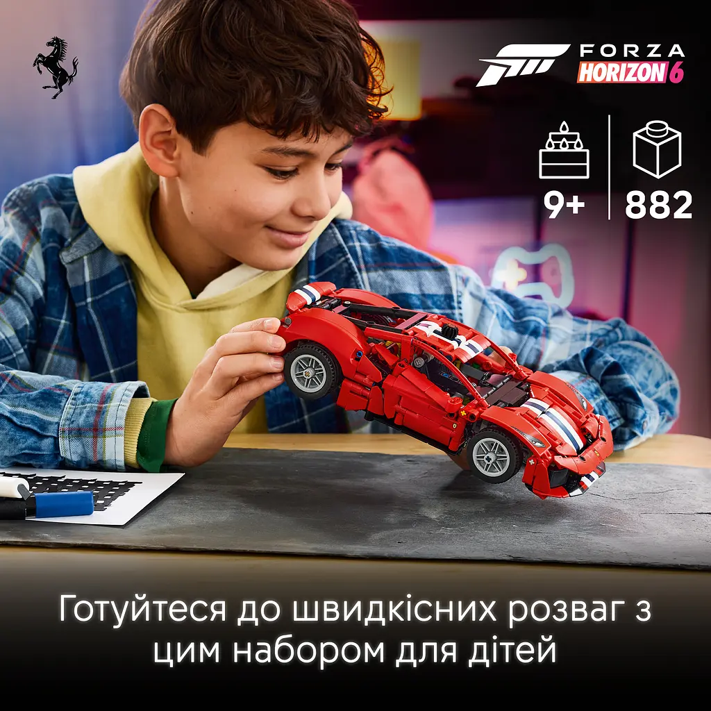 Конструктор LEGO Technic Автомобіль Ferrari 488 Pista 882 ел.(42235) - фото 18