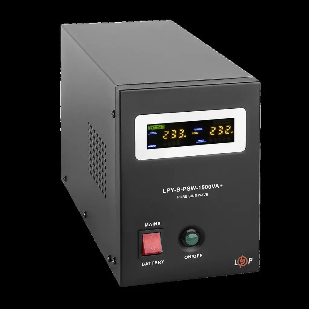 ДБЖ з правильною синусоїдою LogicPower 24V LPY-B-PSW-1500VA + 1050 Вт 10A/15A - фото 3
