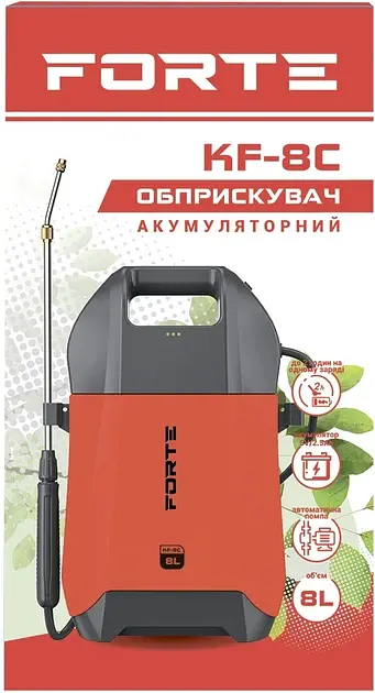 Обприскувач акумуляторний Forte KF-8C 8АН/12V (141011) - фото 3