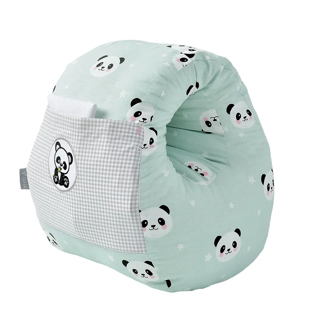 Подушка для годування Papaella Mini Панда, 28х30 см, м'ята (8-31999) - фото 4