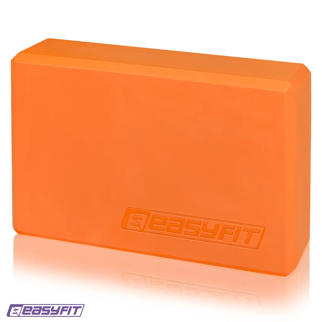 Блок для йоги EasyFit EVA Оранжевый - фото 2