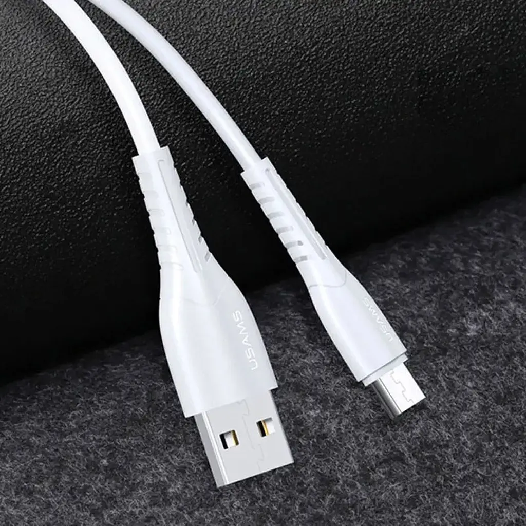 Кабель Usams MicroUSB U35 2A 1m [White] [62504] - фото 3