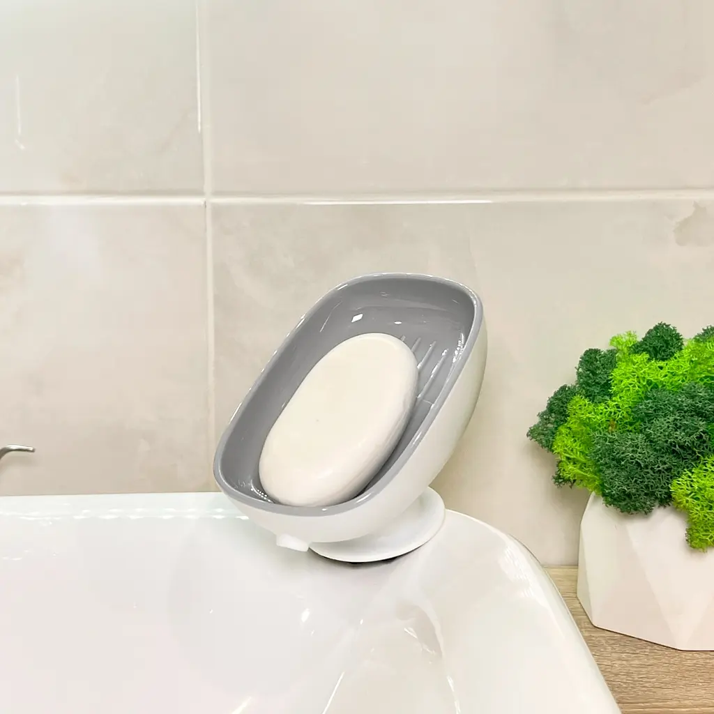 Мильниця MVM на присосці біло-сіра (BP-38 WHITE/GRAY) - фото 10