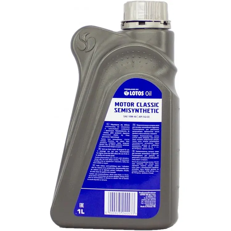 Олива моторна Lotos Motor Classic Semisynthetic 10W40 SG/CE 1 л (158716) - фото 2