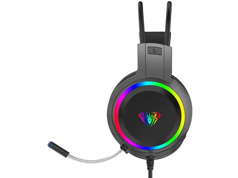 Навушники з мікрофоном Aula S608 Wired Gaming Headset Black (6948391235509) - фото 2
