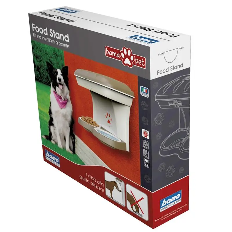 Подставка для корма пластиковая Food Stand Maxi 50x29x52h серо-бежевый - фото 5