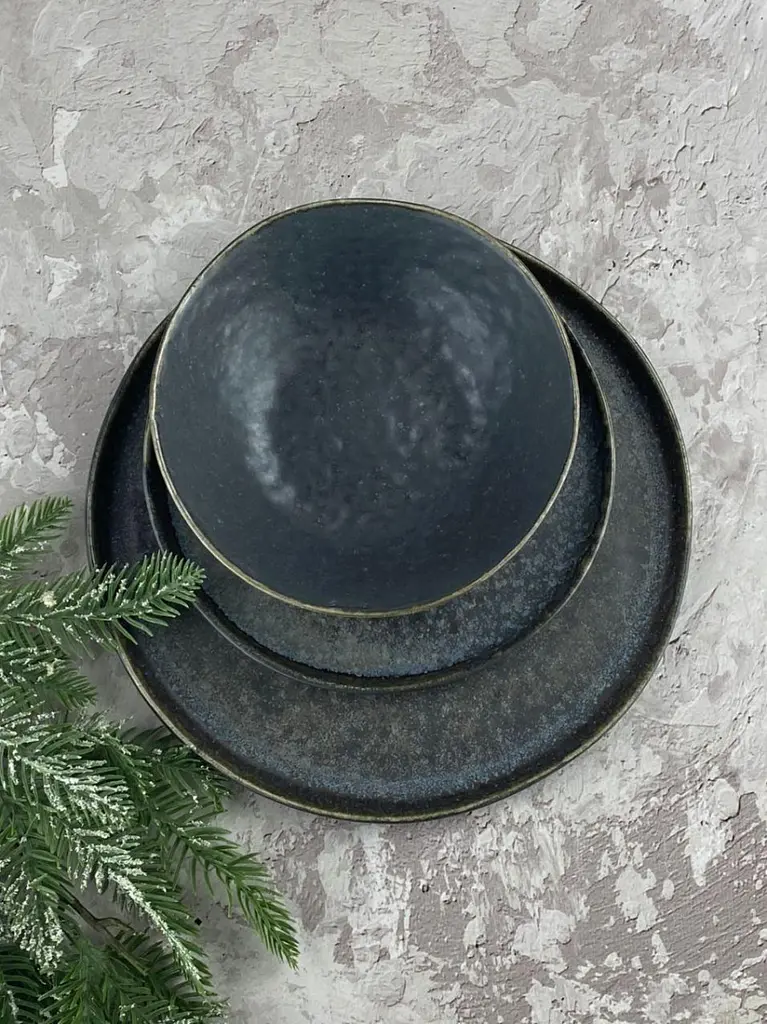 Салатник Olens Космос JM-1536-B 17,5х5 см сірий - фото 6