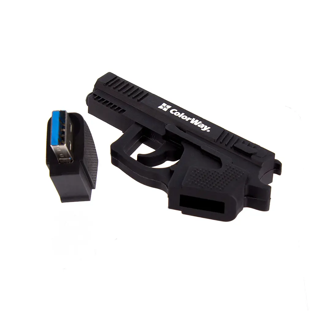 USB флеш накопитель ColorWay Pistol 64 GB 3.0 Black (CW-USBPL64) - фото 4