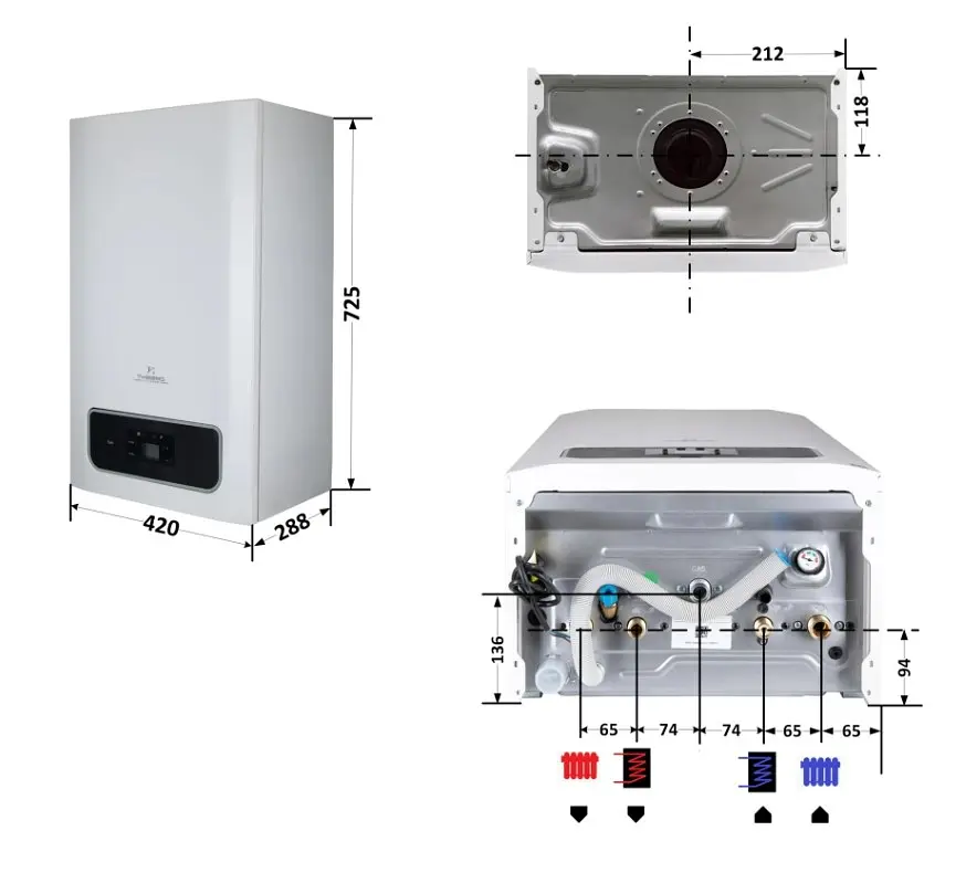 Котел газовий Thermo Alliance Ewa System 24 кВт одноконтурний, конденсаційний, навісний KM1024000101005911 - фото 16