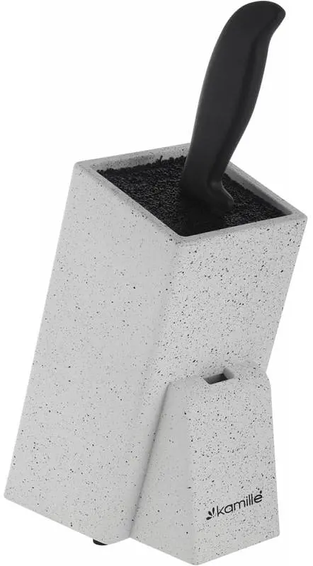 Підставка-колода для ножів Brash Stand з наповнювачем Kamille 10.5x10.5х26 см kuh0007469 - фото 2
