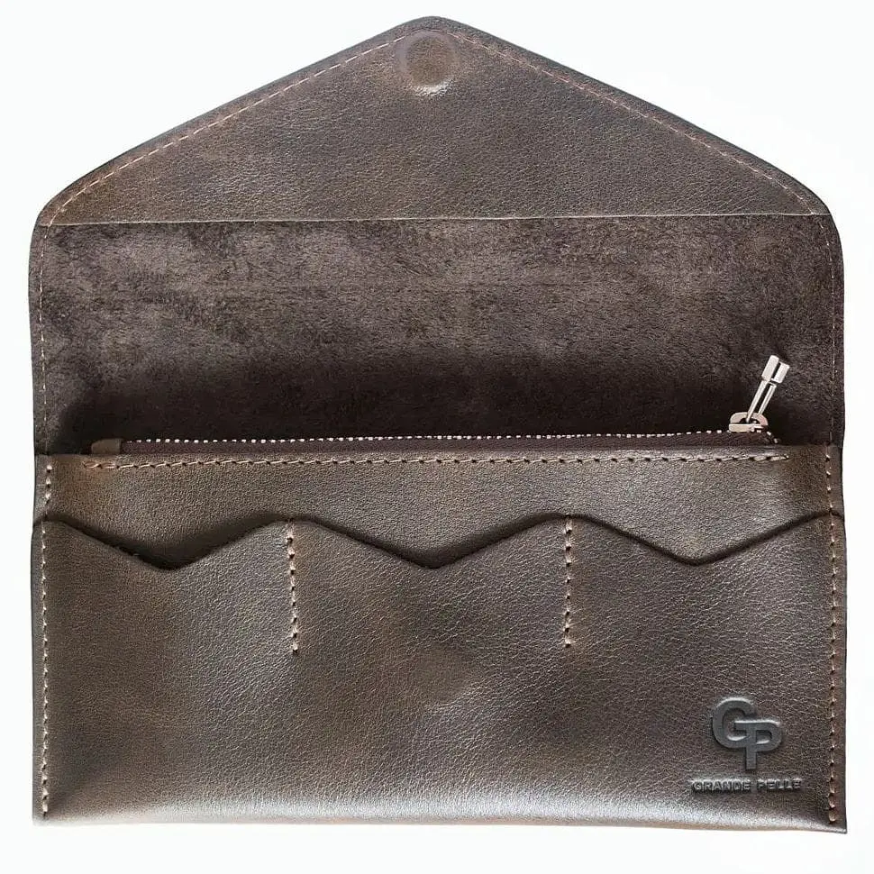 Кожаный кошелек Grande Pelle 20х10.5х0.5 см acs0032246 - фото 2