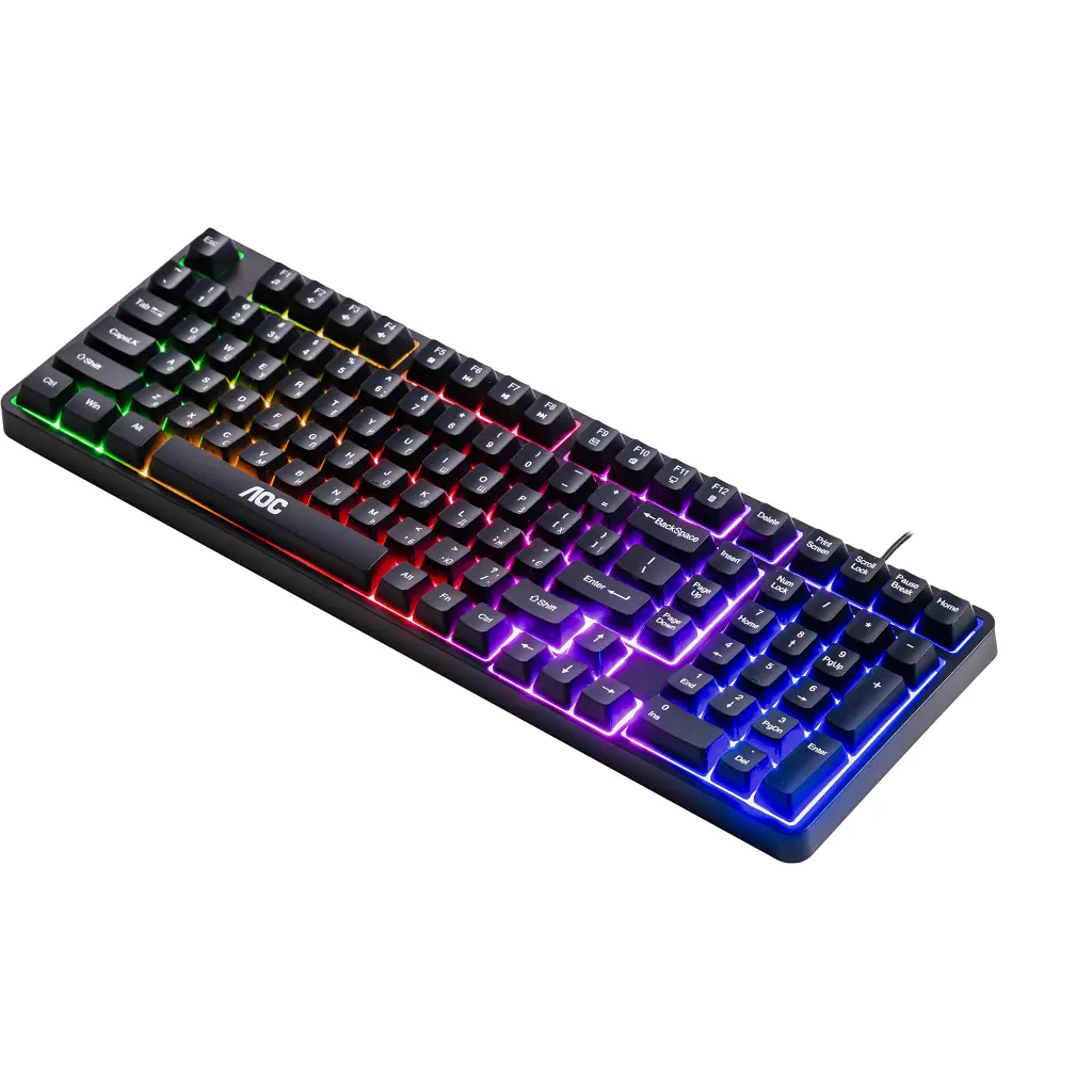 Клавіатура AOC GK116B LED USB UA Black (GK116B/97) - фото 3
