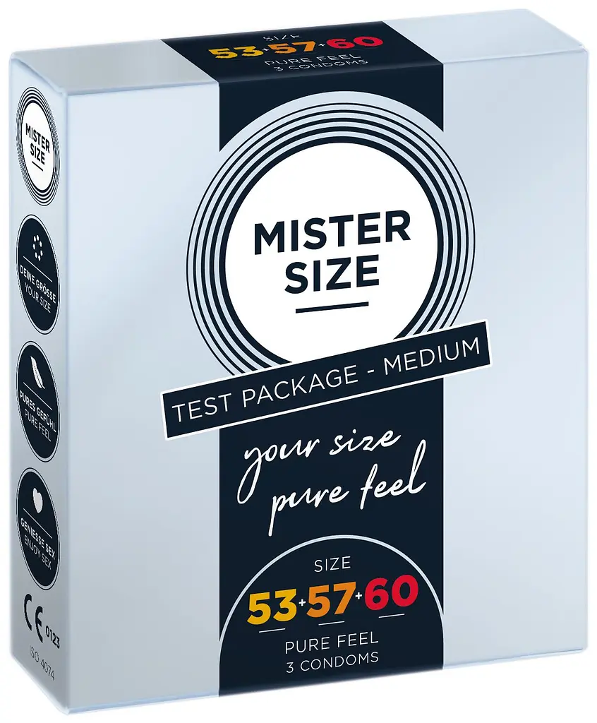 Набор презервативов Mister Size - pure feel - 53-57-60 (3 condoms), 3 размера, толщина 0,05 мм Mister Size SO8040 101847 - фото 2