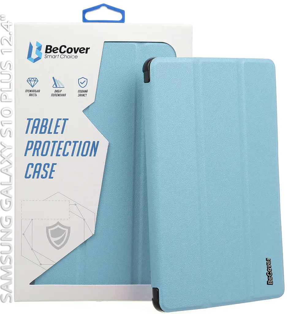 Чехол-книжка BeCover Smart Case Samsung Galaxy Tab S10 Plus SM-X820/SM-X826 Светло-голубой (712236) - фото 5