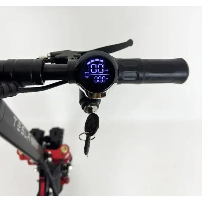 Електросамокат Двомоторний Tesla 30000 (4000W, 52V, 24Ah) з сидiнням та Боксом на руль - фото 9