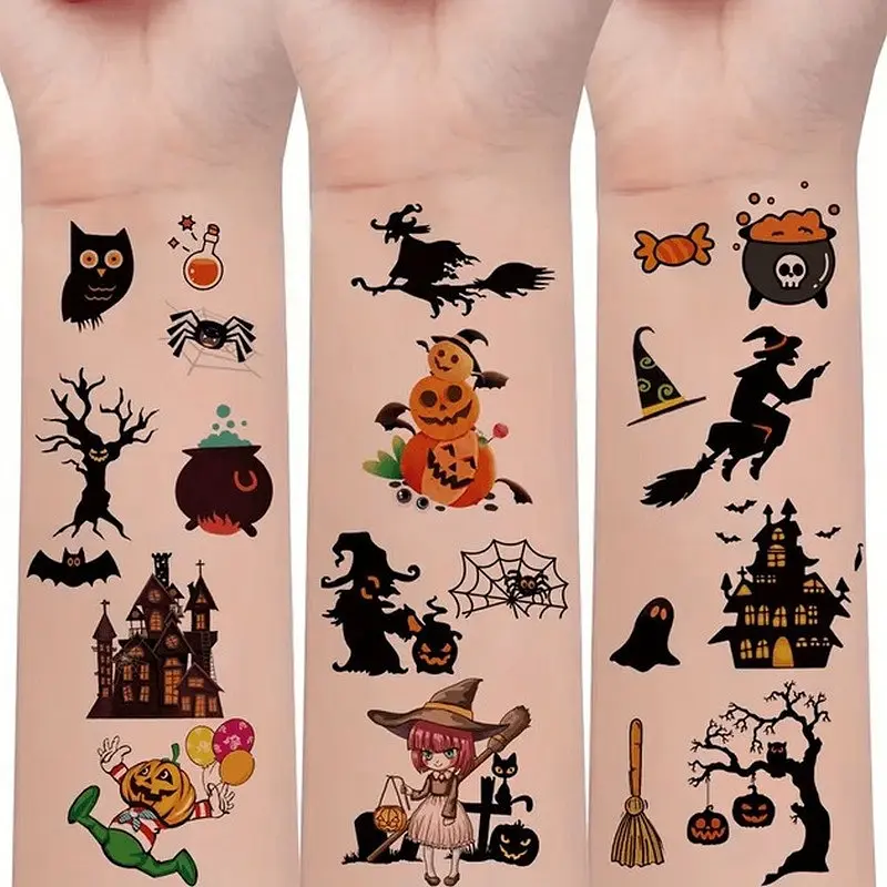 Набір дитячих тимчасових тату "Хелловін" kids-tatto-halloween-set-30 - фото 2