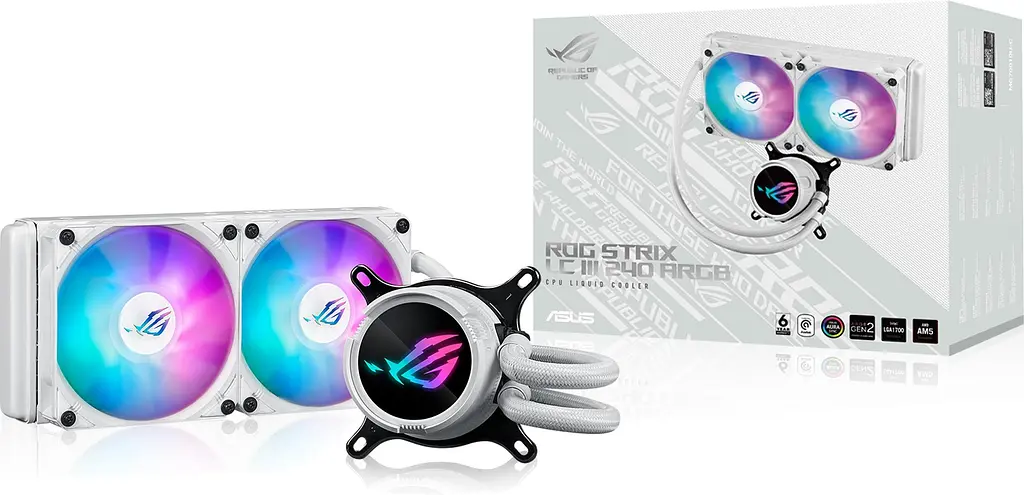 СВО ASUS ROG Strix LC III 240 ARGB White (90RC00S2-M0UAY0) - фото 5