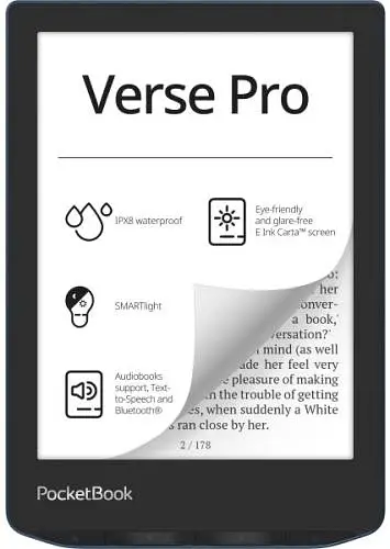 Електронна книга 6" Verse Pro, Azure, WiFi, 1448x1072 (E Ink Carta) PocketBook teh0028663 - фото 2