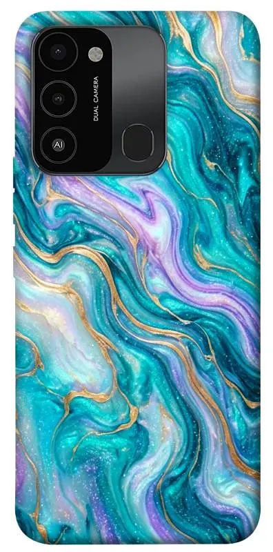 TPU чохол Demsky Mermaid marble для TECNO Spark 8C