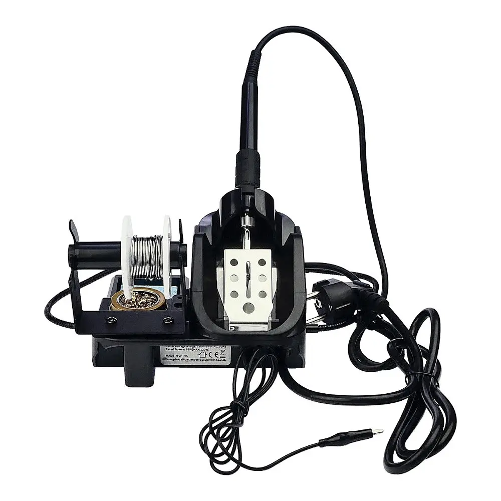 Паяльная станция WEP 926 LED-IV, паяльник, цифровая индикация, лупа, подсветка, держатели плат и припоя, 60W, 90-400 гр C - фото 3