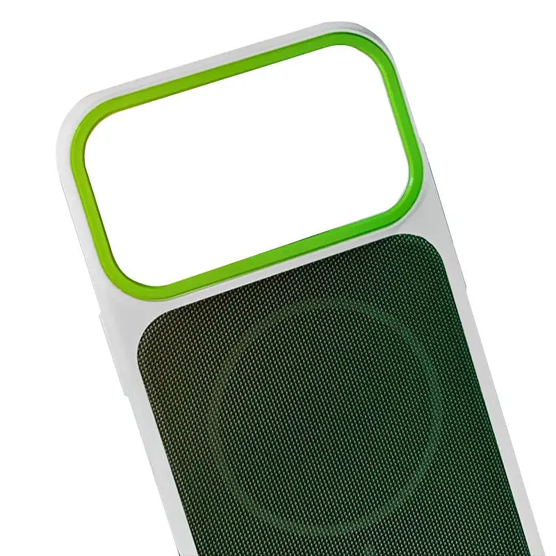 Чохол Epik PC TechWoven Hybrid with MagSafe для Apple iPhone 15 Pro (6.1) White / Green - фото 2