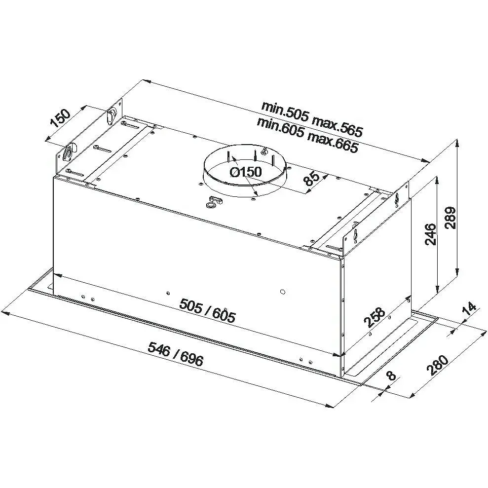 Вытяжка встраиваемая Best Chef Smart box 1000 White 55 ( OSKI55J4KR.S3.BI.KSW_BST) - фото 6