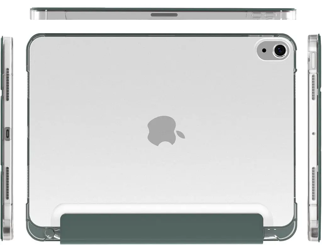 Чохол-книжка BeCover Soft Edge з кріпленням Apple Pencil для Apple iPad Air (4/5) 2020/2022 10.9 Темно-зелений (711120) - фото 3