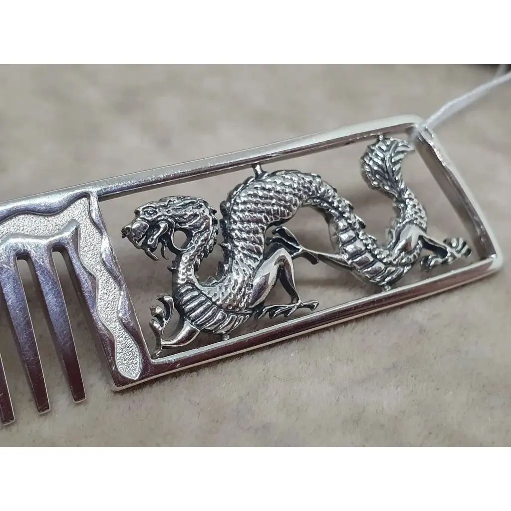 Срібний гребінець Дракон Ірій. 9308 - фото 3