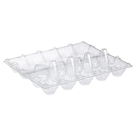 Упаковка для курячих яєць XXL, 10 комірок, 50 шт, форма прямокутна, колір прозорий, ПЕТ для зберігання і транспортування - фото 4