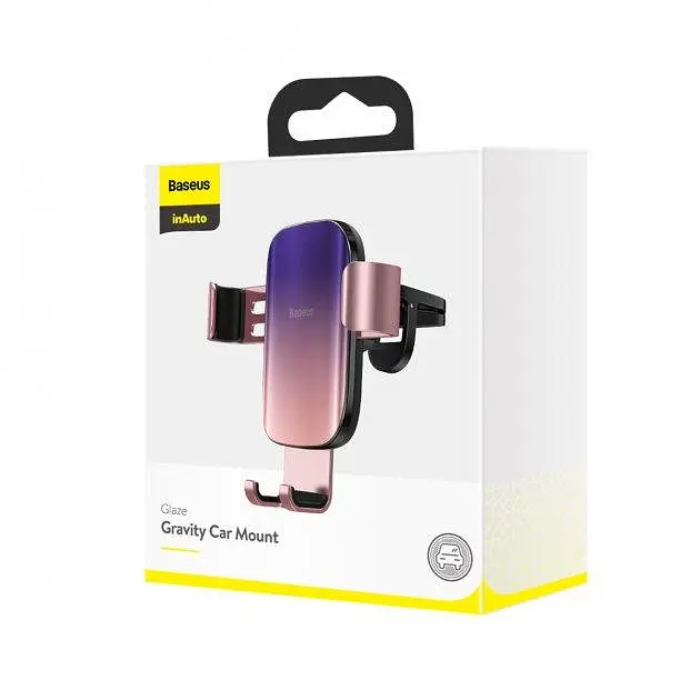 Автомобільний утримувач холдер Baseus Glaze Gravity Car SUYL-LG04 Pink - фото 2