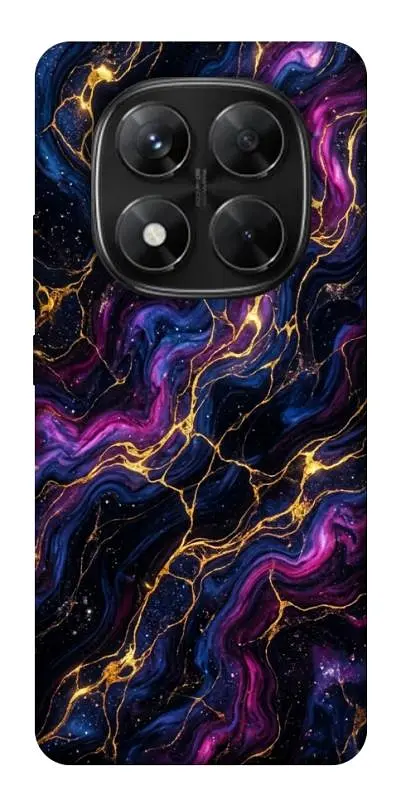 TPU чехол Demsky Purple space marble для Xiaomi Redmi Note 14 Pro 5G