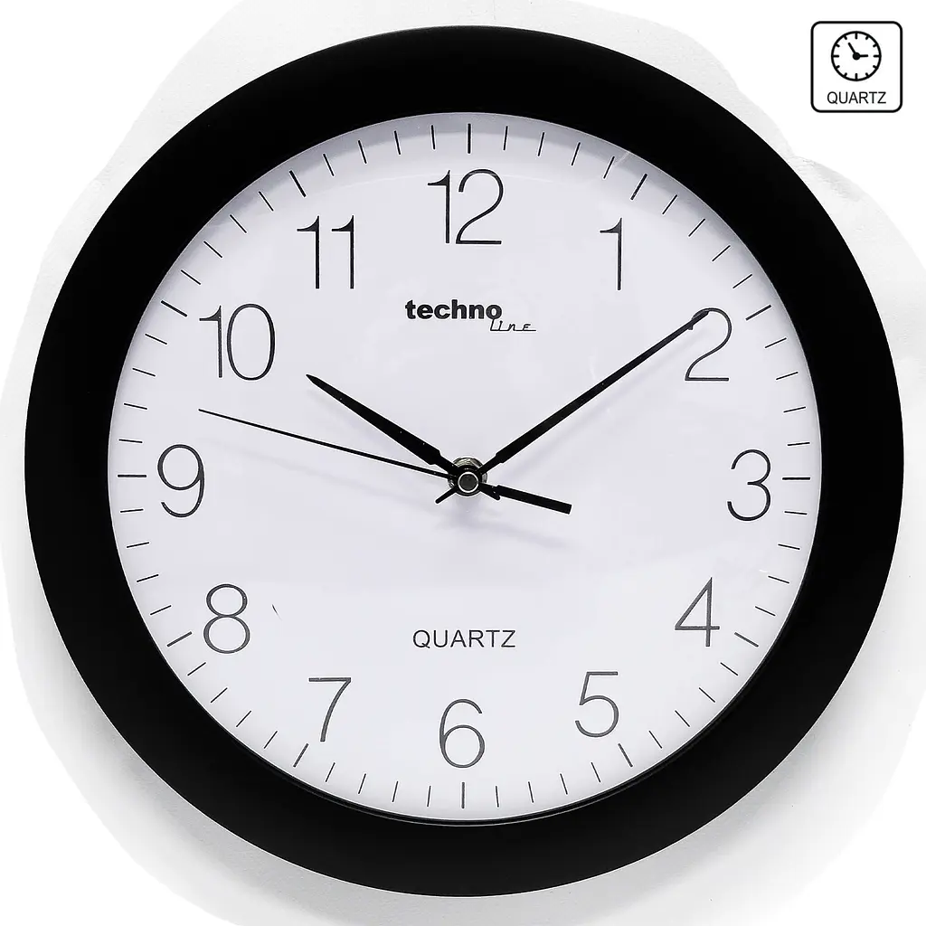 Часы настенные Technoline WT7000 Black (WT7000 schwarz), Черный - фото 3