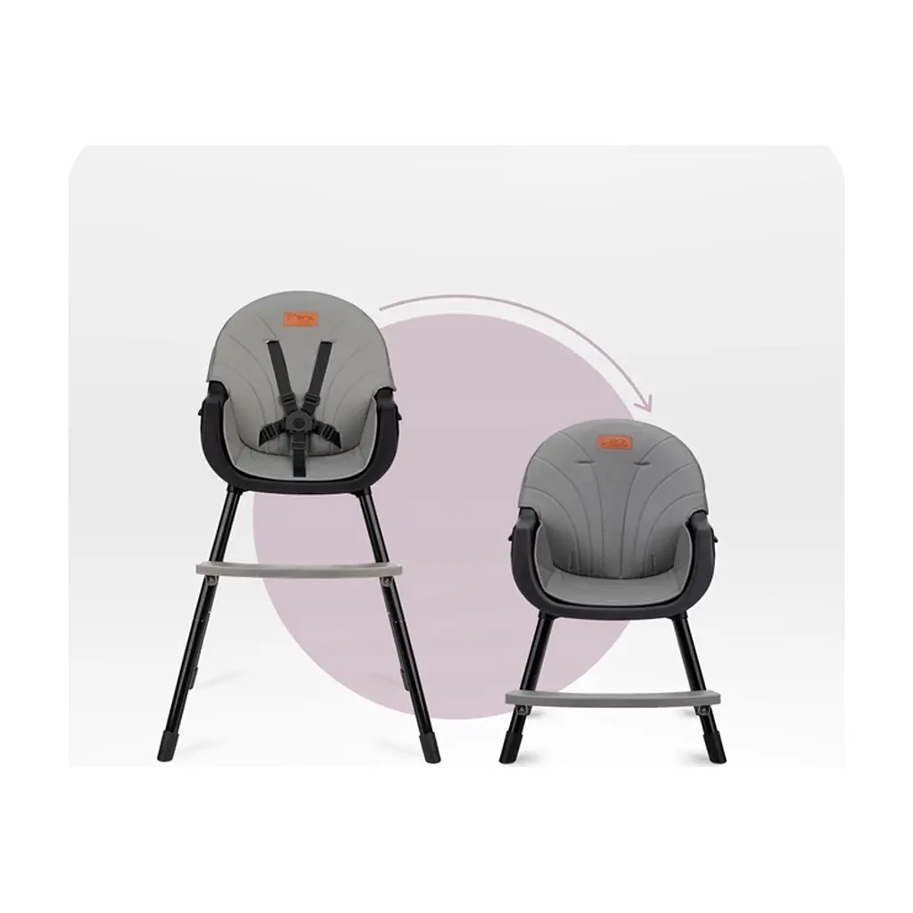 Стілець для годування MoMi Reki 2в1 Black (KRKA00033) - фото 4