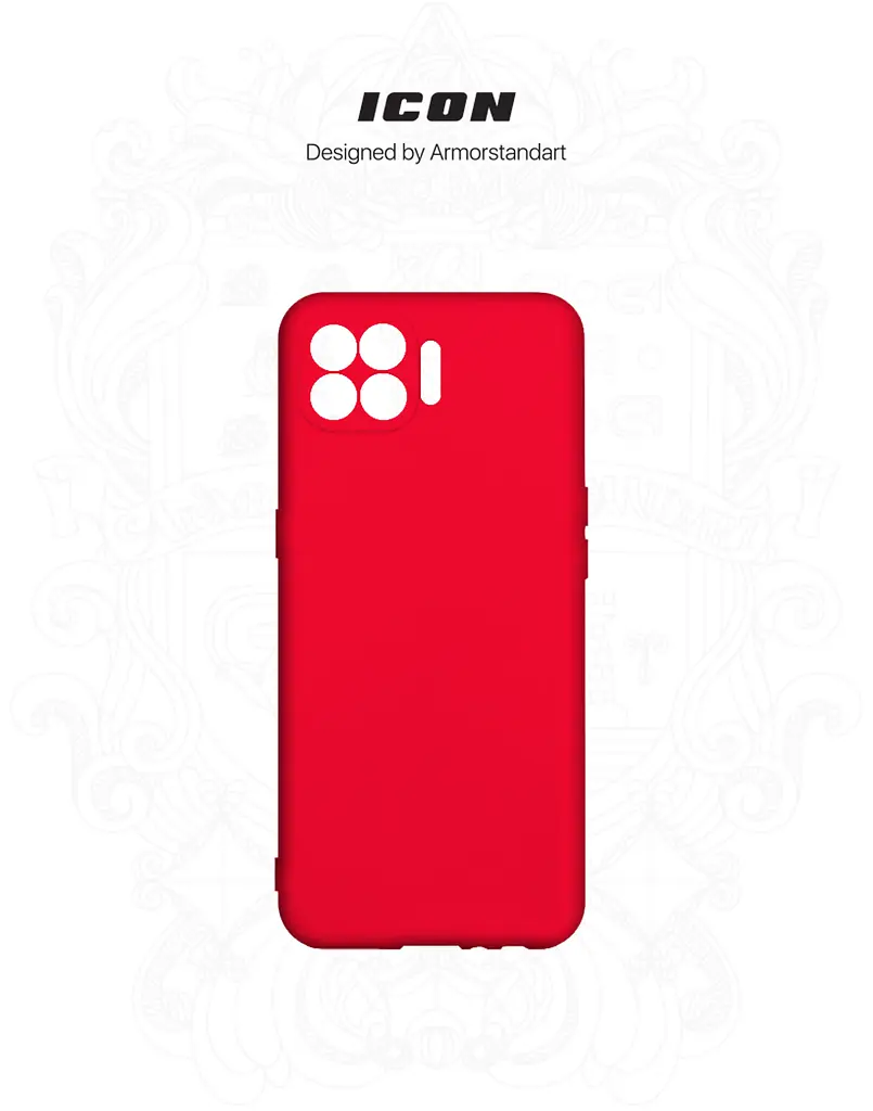 Чехол ArmorStandart ICON для OPPO Reno 4 Lite/A93 Camera cover Red (ARM58462) - фото 2