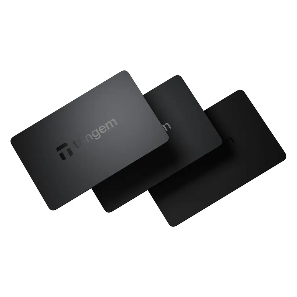 Криптогаманець Tangem Wallet 2.0 набір з 3 карток Black (TG128X3-B) - фото 2