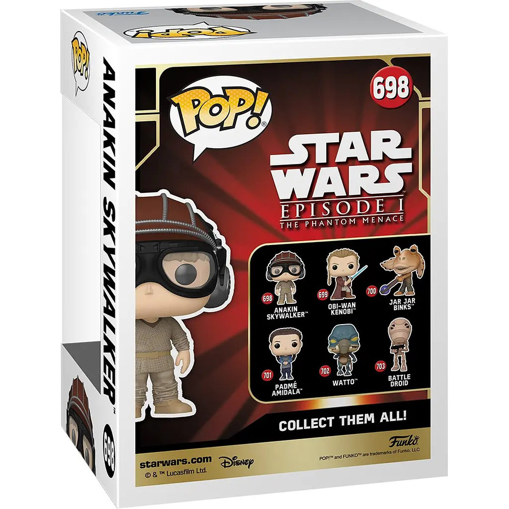 Фигурка Funko POP Star Wars: PM 25th - Anakin w/Helmet det0018152 - фото 3