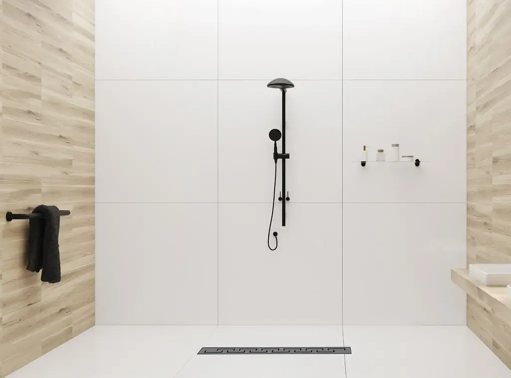 Трап для душу Rea Greek 80 PRO black REA-G8025 - фото 10
