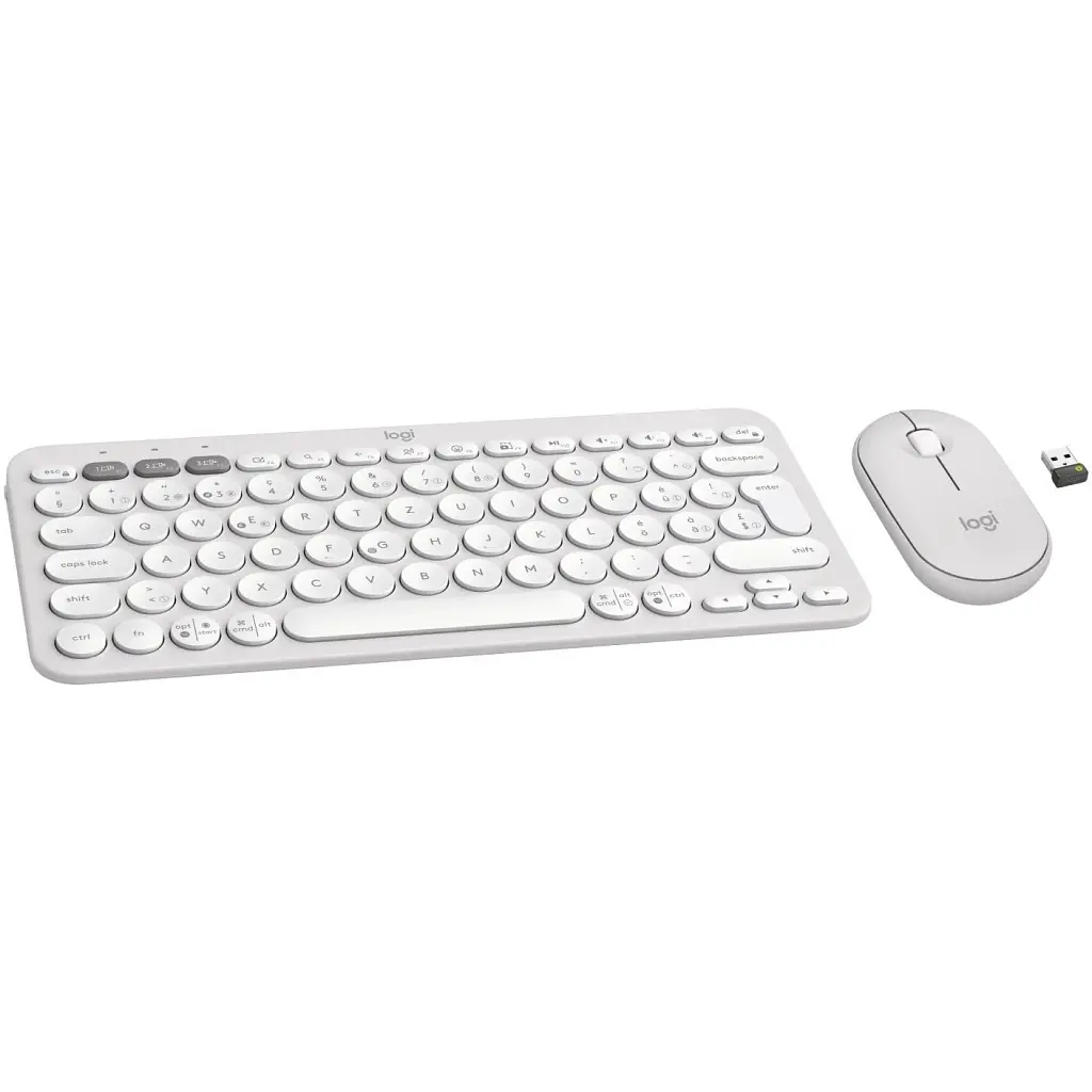 Комплект Logitech Pebble 2 Wireless UA White (920-012240) - фото 2