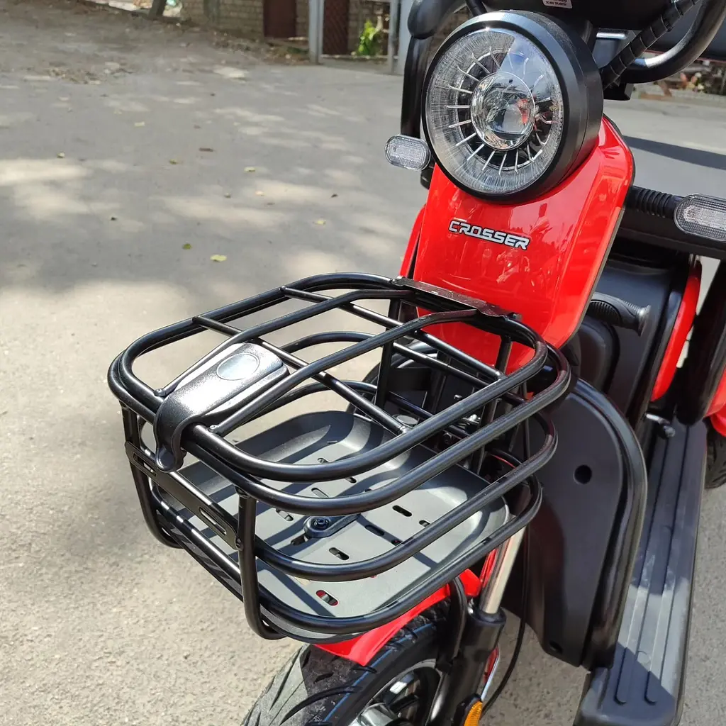 Электроскутер Трехколесный Crosser TR1 Pro (1200W, 72V, 24Ah) Красный - фото 2