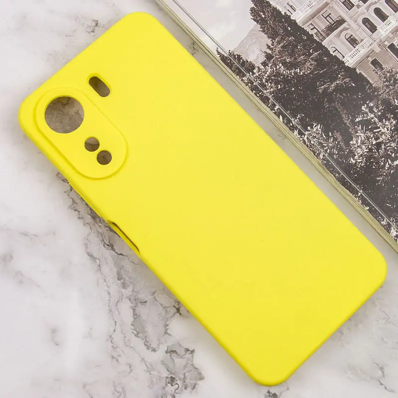 Чохол Lakshmi Silicone Cover Full Camera AAA для Xiaomi Redmi 13Coco C65 Жовтий/Yellow - фото 2