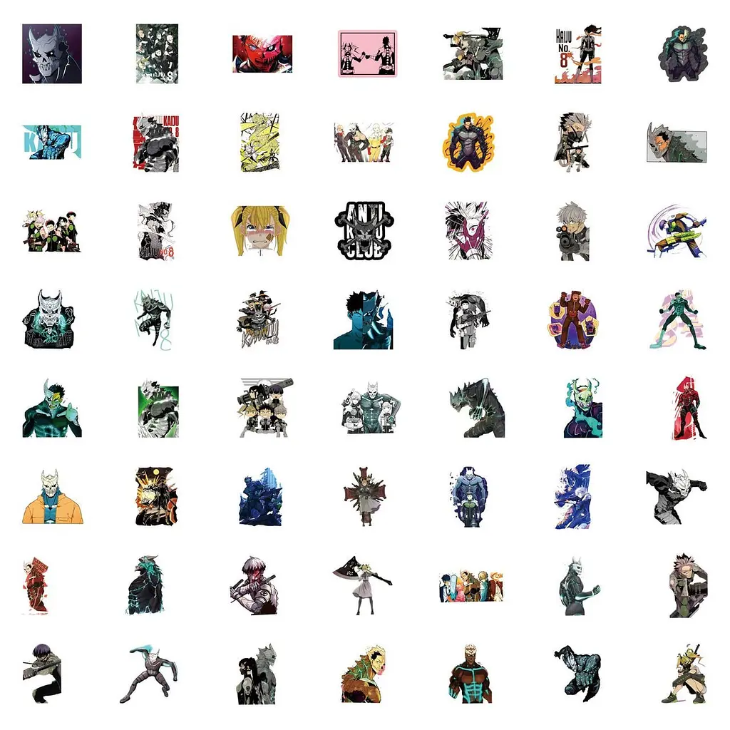 Стікерпак GeekLand Kaiju No.8 56 штук - фото 4