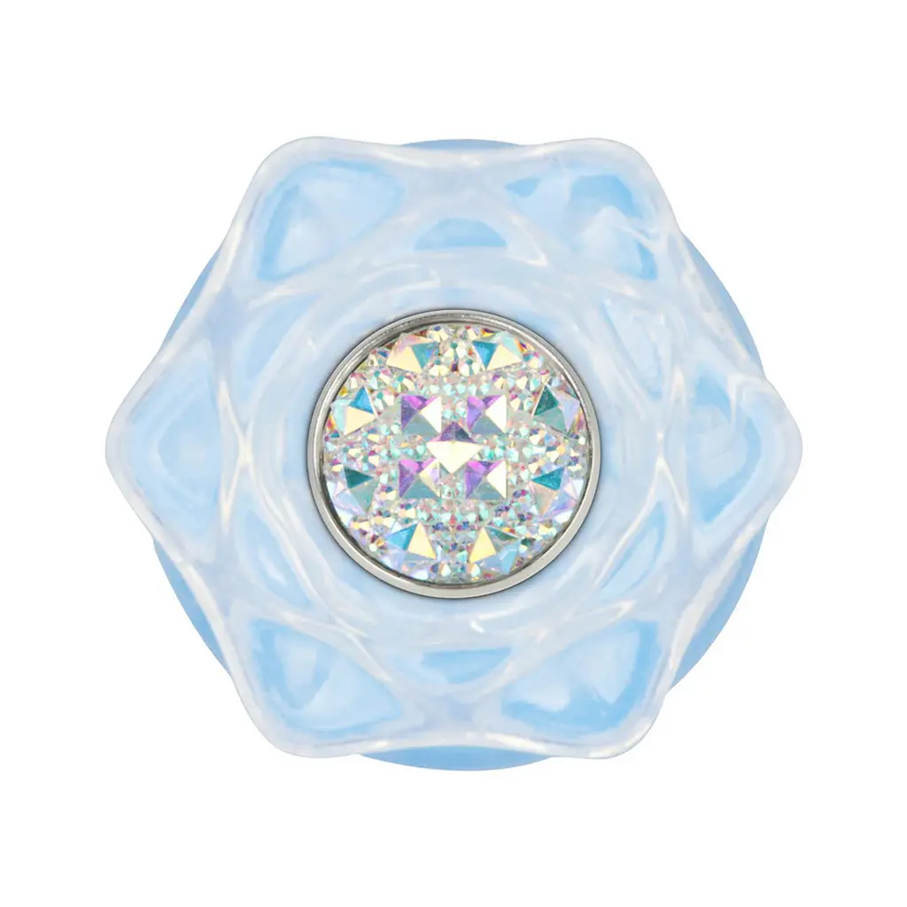 Анальна пробка Lovetoy Gemoria 11.3 см (блакитна) - фото 19