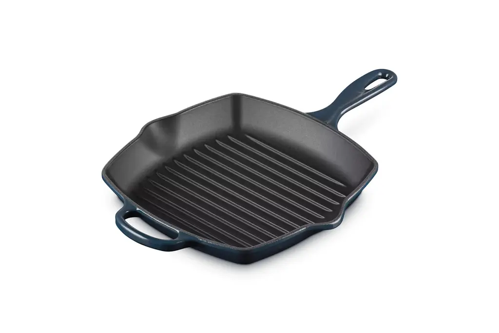 Сковорода-гриль Le Creuset Signature Cast Iron Square Grillit 26 см синя 20183261290422 - фото 4
