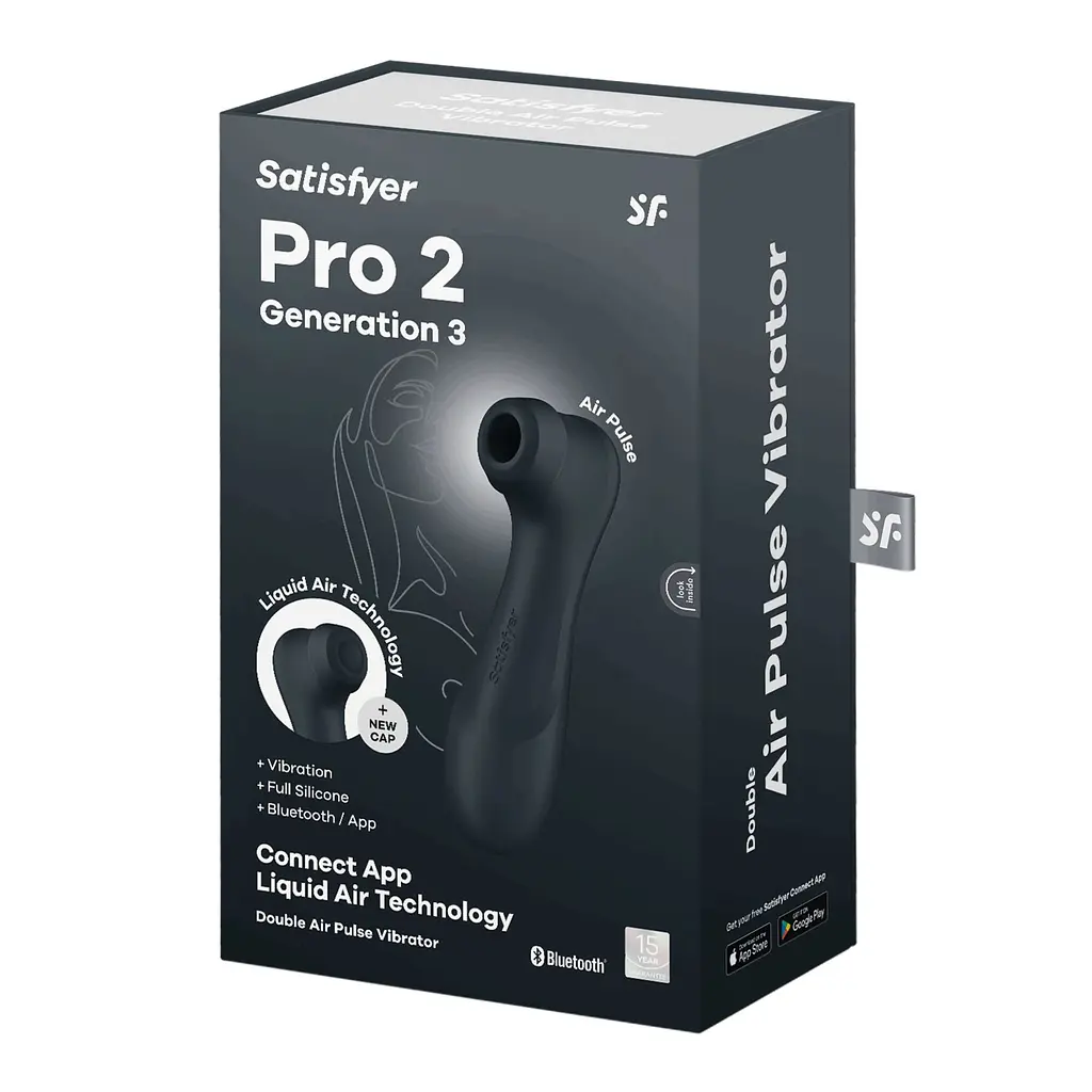 Вакуумний кліторальний стимулятор Satisfyer Pro 2 Generation 3 Connect App Dark Grey Satisfyer IG051857; SO8404 95393 - фото 3