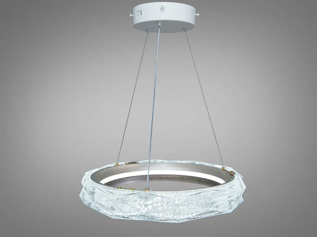 Кільцева LED-люстра Diasha MD3528/400CG шампань 40 Вт 2200 Лм з пультом - фото 4