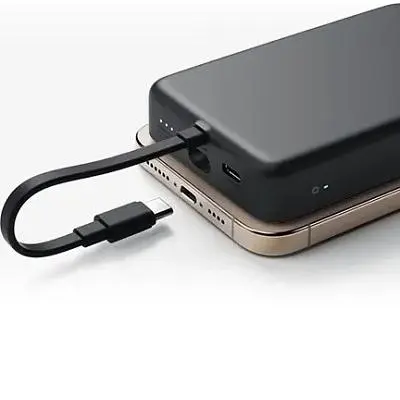 Батарея універсальна Xiaomi 10000mAh 33W Magnetic Integrated Cable grey (BHR9823GL) - фото 5