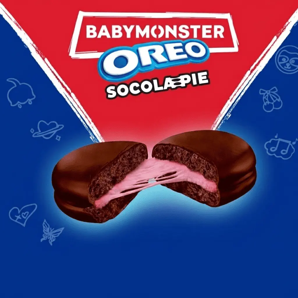 Шоколадні тістечка Oreo Socola Pie BabyMonster Chocolate Strawberry Cream 168г - фото 3