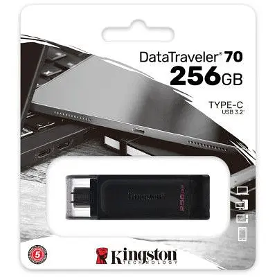 USB флеш накопитель Kingston 256GB DataTraveller 70 USB 3.2 / Type-C (DT70/256GB) - фото 8